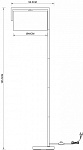 Торшер Arte Lamp Aperol A5031PN-1PB, фото 4