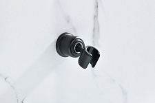 AQ2407MB КЛАССИК держатель ручного душа, матовый черный, фото 3