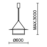 Подвесной светильник Maytoni MOD280PL-L30B3K, фото 3