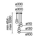 Подвесной светильник Maytoni MOD273PL-L33G3K, фото 3