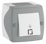 Выключатель проходной одноклавишный Mono Electric Octans IP20 104-020001-109, фото 1