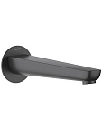 AQ1141MB БЕТТА излив для ванны 224 мм, матовый черный, фото 1