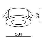 Встраиваемый светильник Technical DL083-01-GU10-RD-S, фото 2