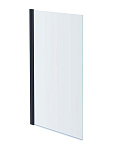 AQ DEL SBA 08015GM Шторка на ванну, одноэлементная, поворотная 800X1500 профиль оружейная сталь, стекло прозрачное, фото 1