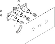 13129180 HG ShowerTablet 600 термостатический смеситель для душа (скрытая часть), фото 3