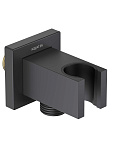 AQ2463MB шланговое подсоединение с держателем, матовый черный
