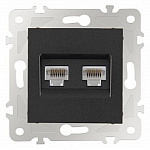 Розетка Ethernet RJ-45 без рамки Arte Milano am-203 203.45-2.black