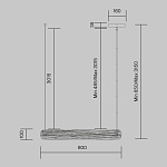 Подвесной светильник Maytoni MOD439PL-L20BSK, фото 3