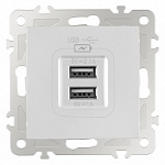 Розетка USB, без рамки Arte Milano am-206 206.46-1.silver, фото 2
