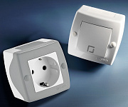Выключатель одноклавишный Mono Electric Octans IP20 104-020001-100, фото 3