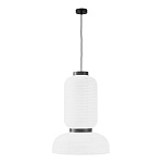 SLE6021-503-02 Светильник подвесной черный/белый D350*H500mm E27 2*60W ЛЮККЕ