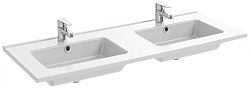 EXVA112-00 Керамическая раковина столешница с двумя чашами, 120 см, фото 1
