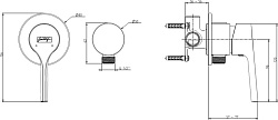 E25754-CP Elate смеситель Смесители для душа встроенный со шланговым подсоединением, фото 3