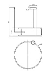 Подвесной светильник Maytoni MOD016PL-L52BK, фото 2