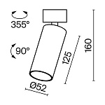 Потолочный светильник Technical C055CL-L12W4K-W-W