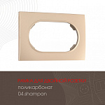 Рамка для двойной розетки Arte Milano am-502.04 502.04-double.shampan, фото 3