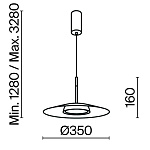 Подвесной светильник Maytoni MOD041PL-L15B3K1, фото 3