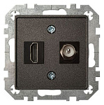 ТВ-розетка и розетка HDMI без рамки LIREGUS EPSILON 28-1132, фото 2