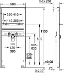 38554001 Rapid SL Система инсталляции для раковины (1,13 м) со звукоизоляцией подключений смесителя, фото 3