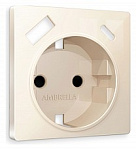 Накладка для розетки с заземлением и со шторками и 2хUSB type A и C Ambrella Volt ALFA AP3100