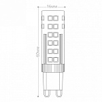 Лампа светодиодная Feron LB-433 G9 7Вт 2700K 25766, фото 4