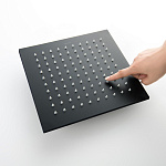 AQ2076MB квадратный верхний душ 250*250*7 мм, матовый черный, фото 4