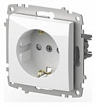 Розетка с заземлением и со шторкой, без рамки Elbi Eleсtriс Zena Vega 609-015600-243, фото 1
