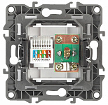 ТВ-розетка и розетка Ethernet RJ-45 без рамки Эра Эра 12 12-3110-15, фото 3