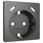 Накладка для розетки с заземлением и со шторками и 2хUSB type С Ambrella Volt ALFA AP6605, фото 2